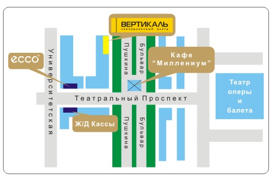 Схема проезда в г.Донецк