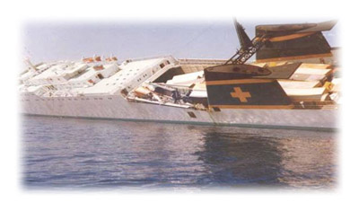 Паром "Зенобия" перед затоплением